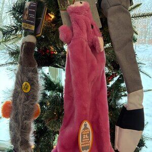 Trio of stuffing-free animal toys for dogs. NWT